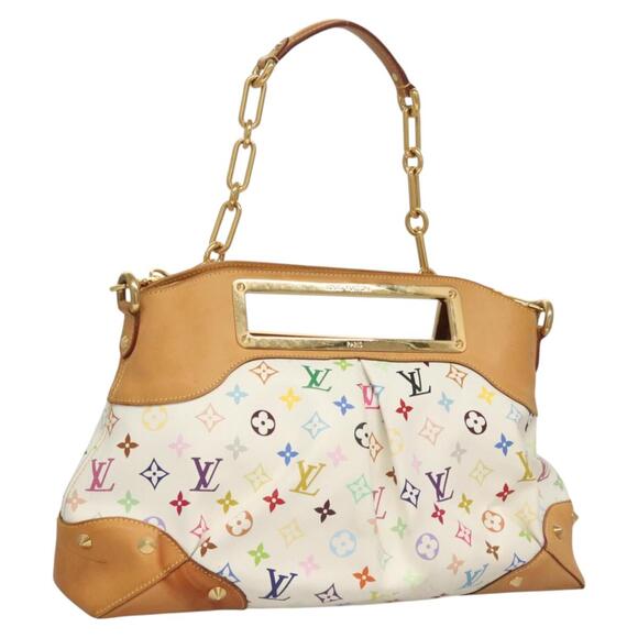 LOUIS VUITTON Monogram Multicolor Judy GM Shoulder Bag White M40253 - Picture 1 of 16